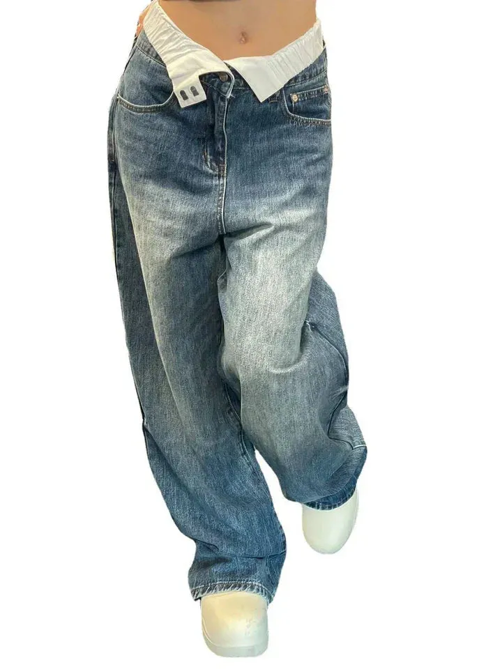 High-waisted wide-leg Eglantine jeans