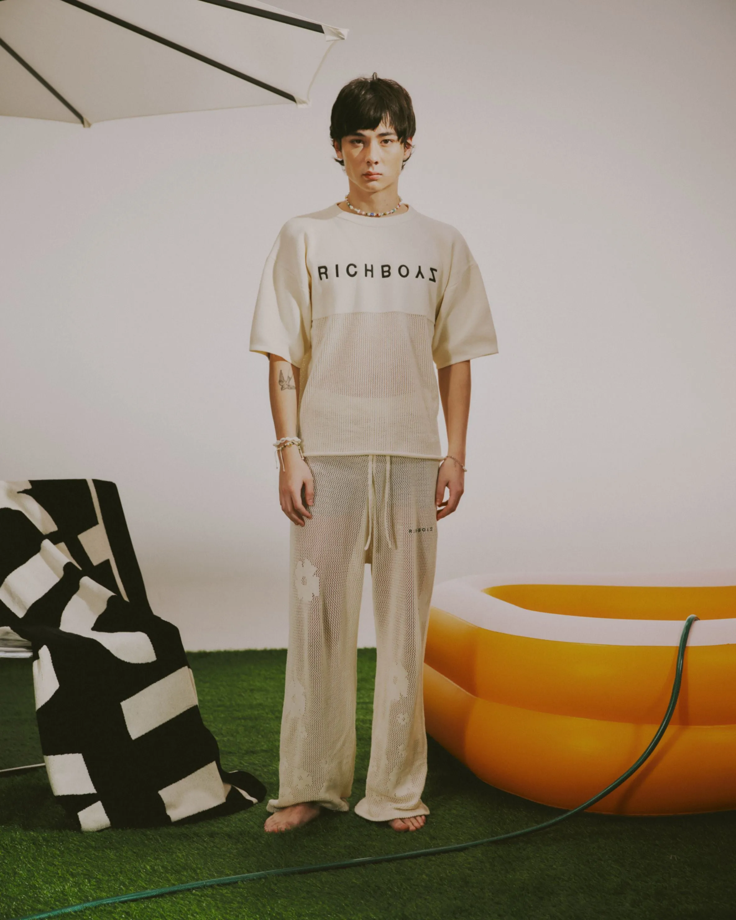 Hollow Out Pants - Off White