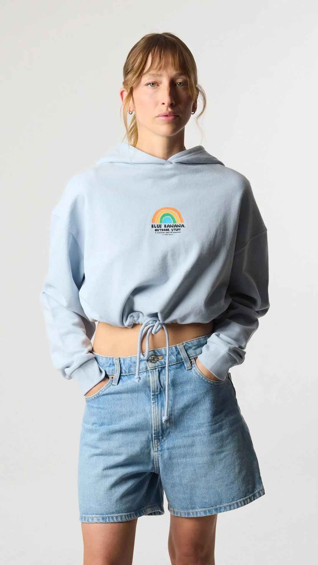 HOODIE MUJER RAINBOW ICE BLUE