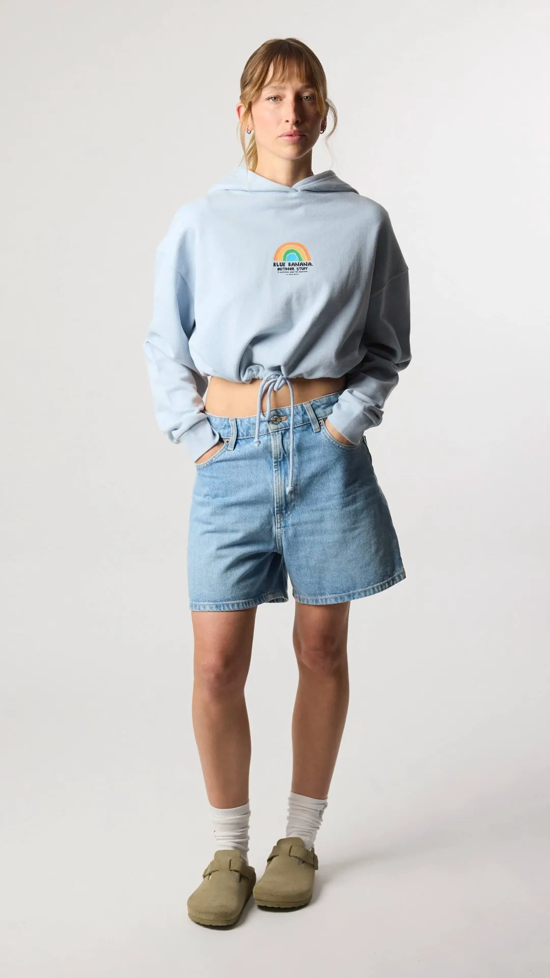 HOODIE MUJER RAINBOW ICE BLUE