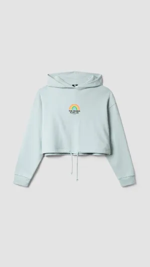 HOODIE MUJER RAINBOW ICE BLUE