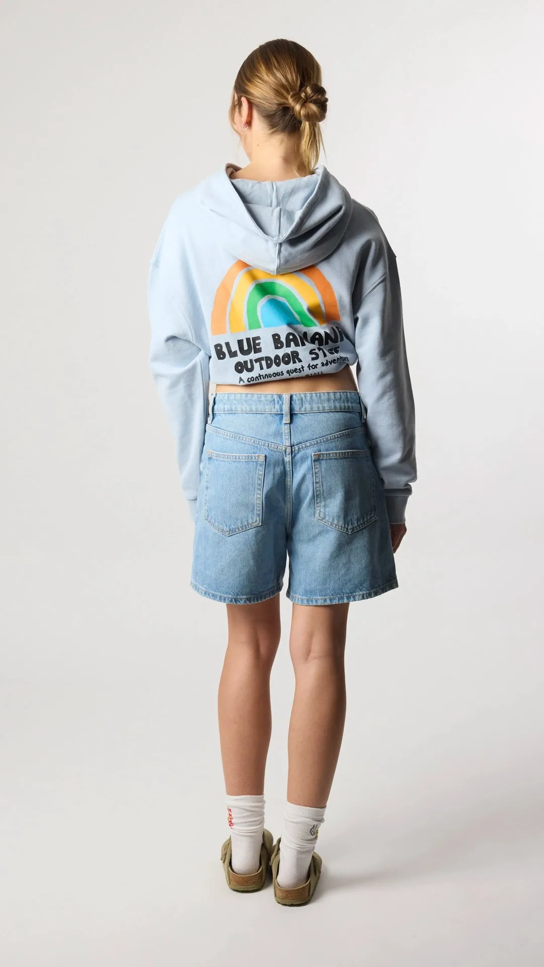 HOODIE MUJER RAINBOW ICE BLUE