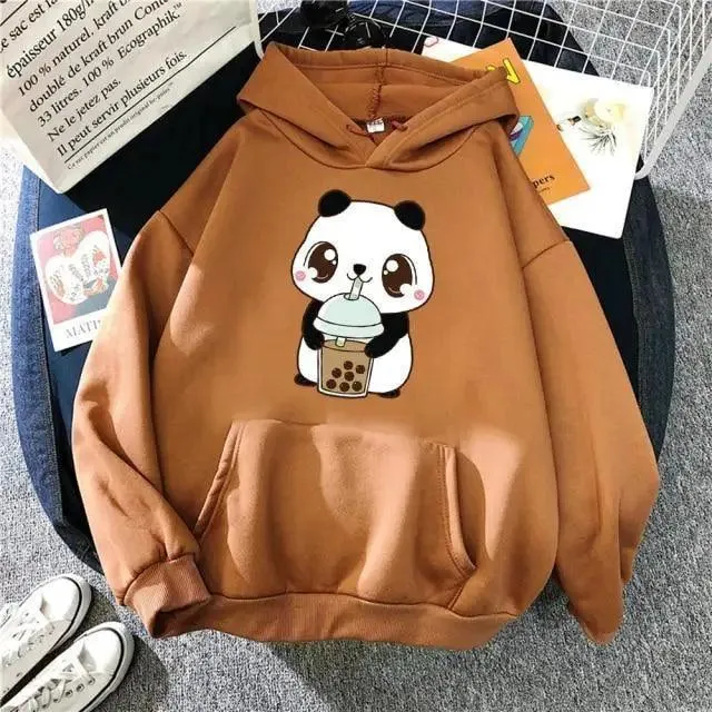 Hoody Little Print Hoodie Streetwear Cute Winter Clothes Women's Oversized Loose Sweatshirts Women Hoodies for Women Cute Fashion Sweatshirts Hoodie for Teen Oversized Hoodie