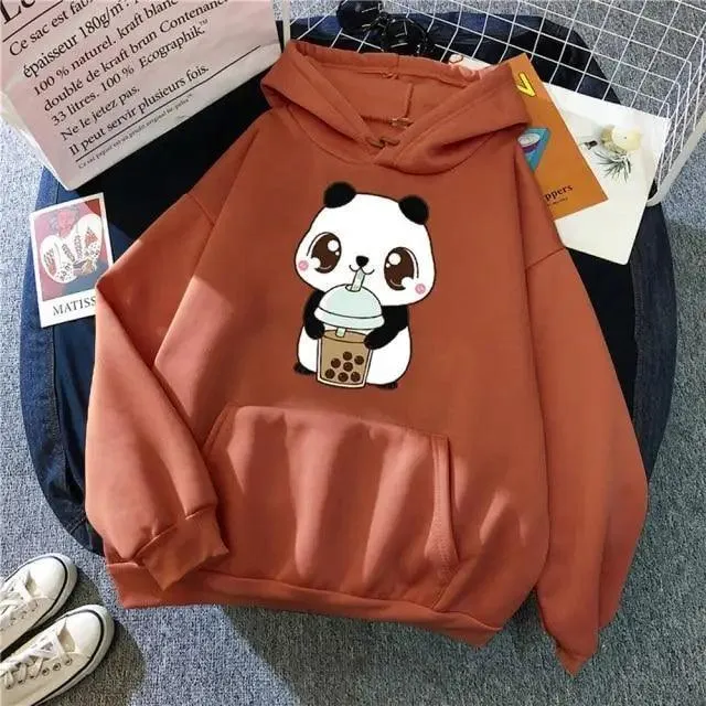 Hoody Little Print Hoodie Streetwear Cute Winter Clothes Women's Oversized Loose Sweatshirts Women Hoodies for Women Cute Fashion Sweatshirts Hoodie for Teen Oversized Hoodie