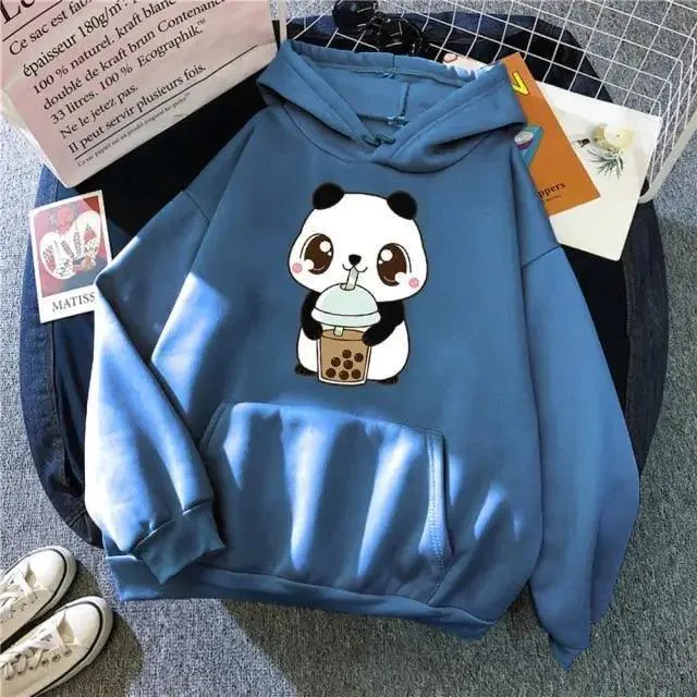 Hoody Little Print Hoodie Streetwear Cute Winter Clothes Women's Oversized Loose Sweatshirts Women Hoodies for Women Cute Fashion Sweatshirts Hoodie for Teen Oversized Hoodie