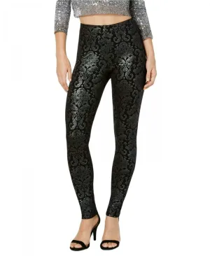 HUE Women's Metallic-Tapestry Printed Leggings. U19864H