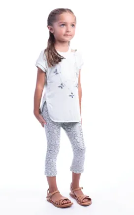 Imoga Eden Printed Jersey Leggings Mint