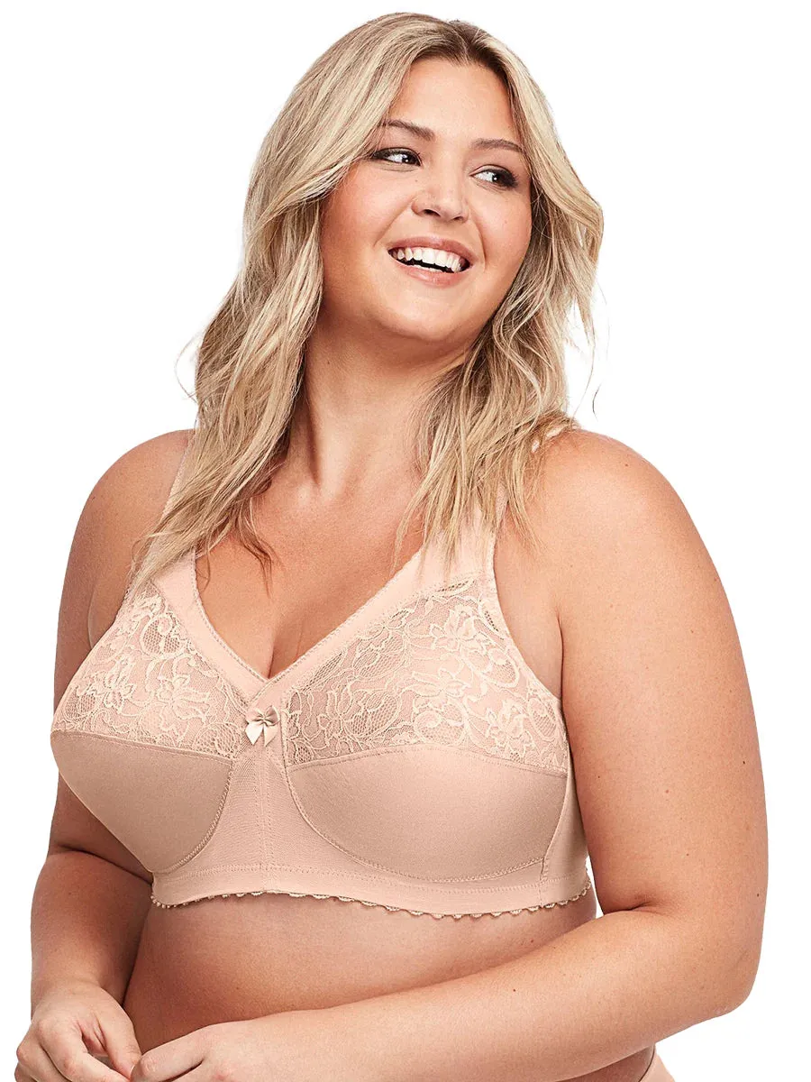 In Stock Glamorise Bra 1000 - Feel The Magic Wire-Free Support - Beige