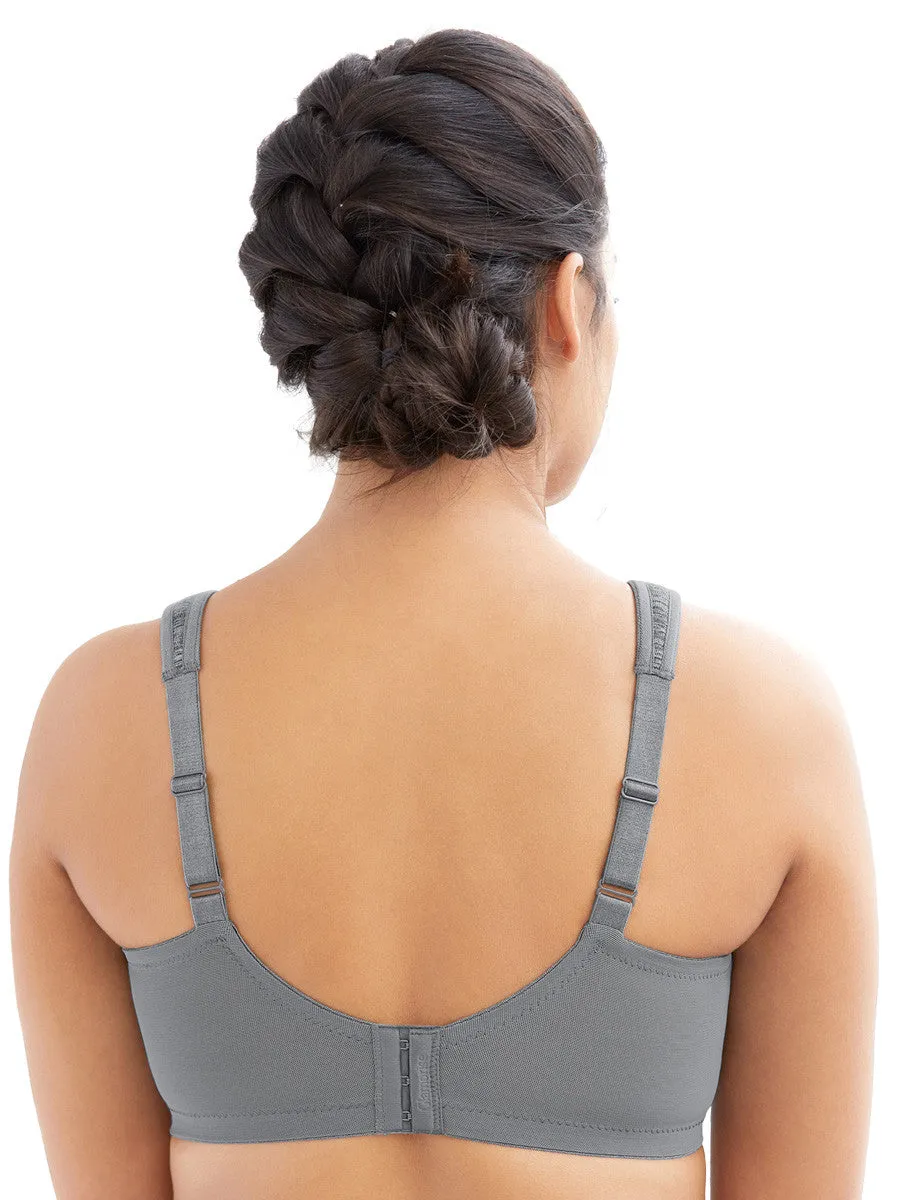 In Stock Glamorise Bra 1064 - Don't Sweat It Wire-Free Support Bra - Grey