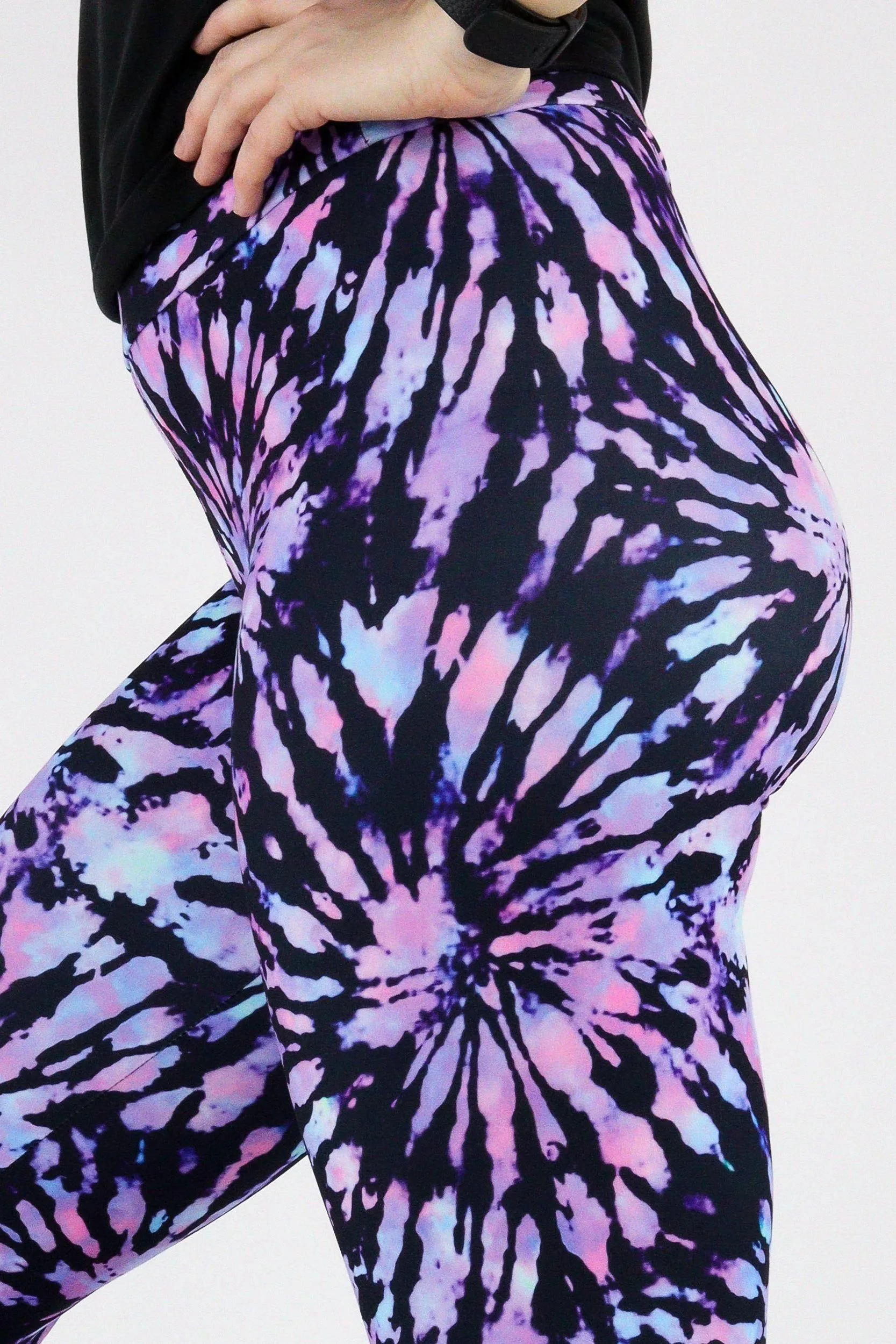 Iridescent Tie Dye - Casual - Long Full Leggings