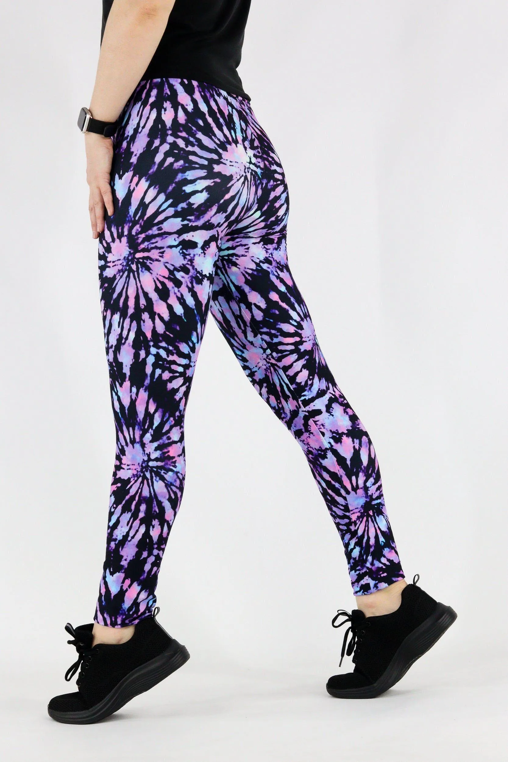 Iridescent Tie Dye - Casual - Long Full Leggings