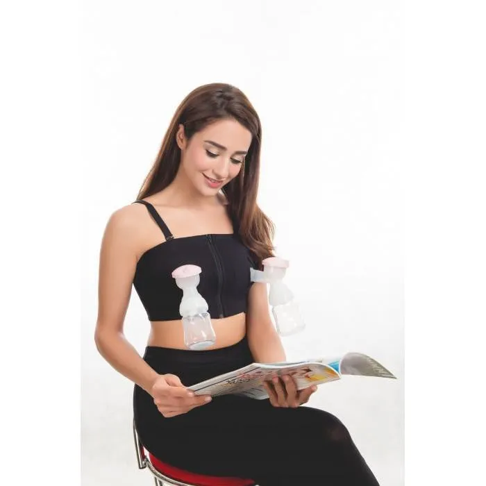 Isa Uchi Hands Free Breast Pump Bra - Grey