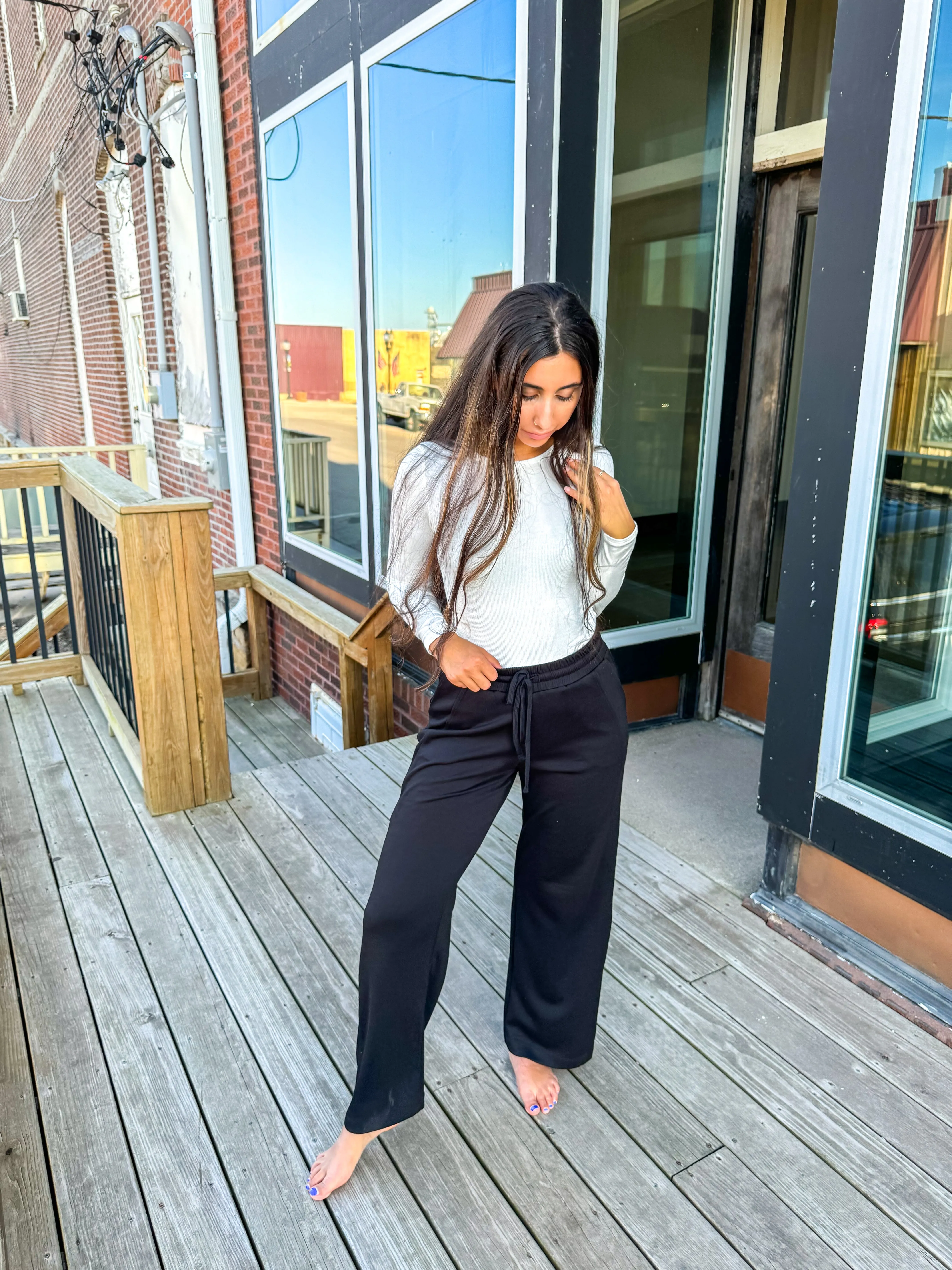 Julia- High Waist Drawstring Sweatpants