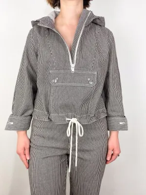 Kaeli Pullover Jacket in Cedar Stripe