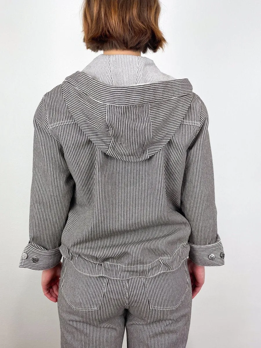 Kaeli Pullover Jacket in Cedar Stripe