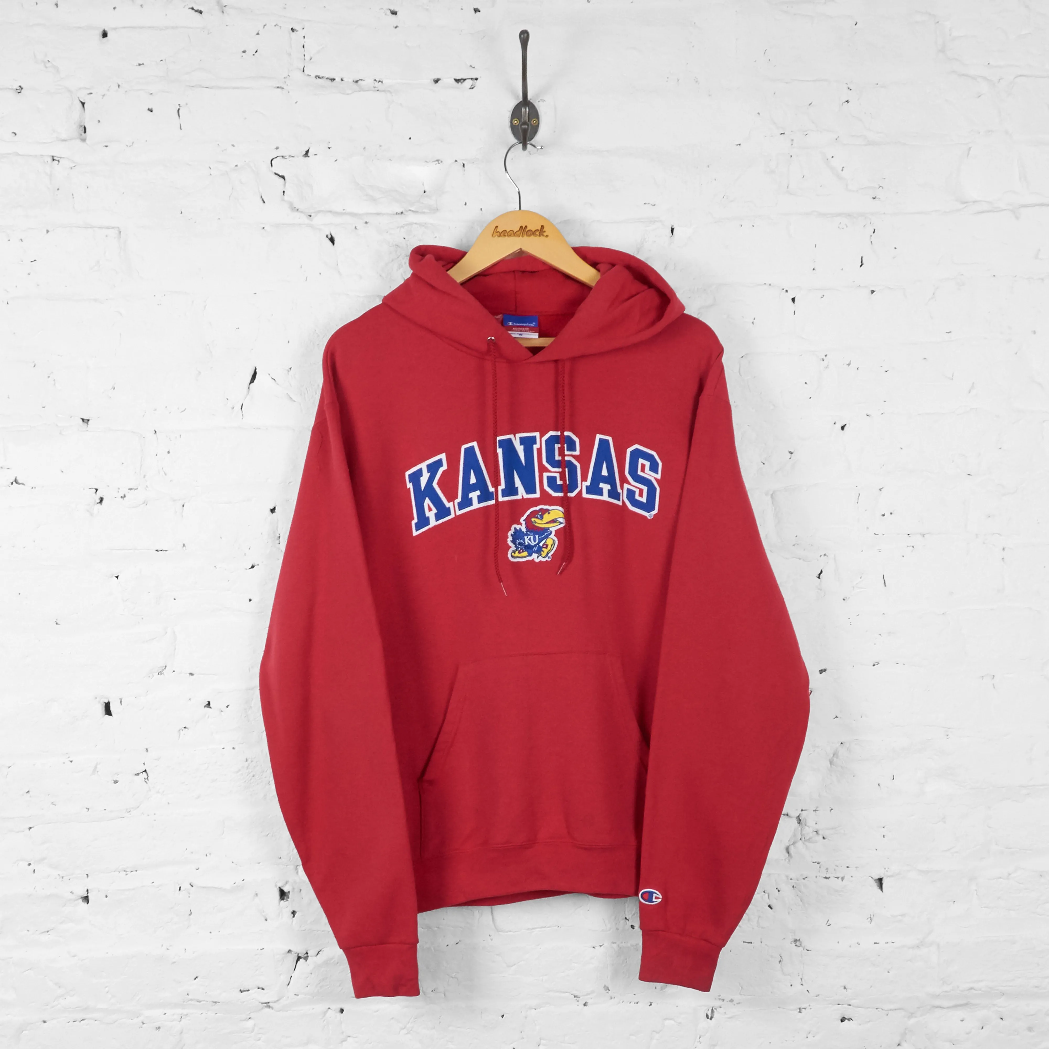 Kansas Jayhawks Champion Hoodie - Red - M