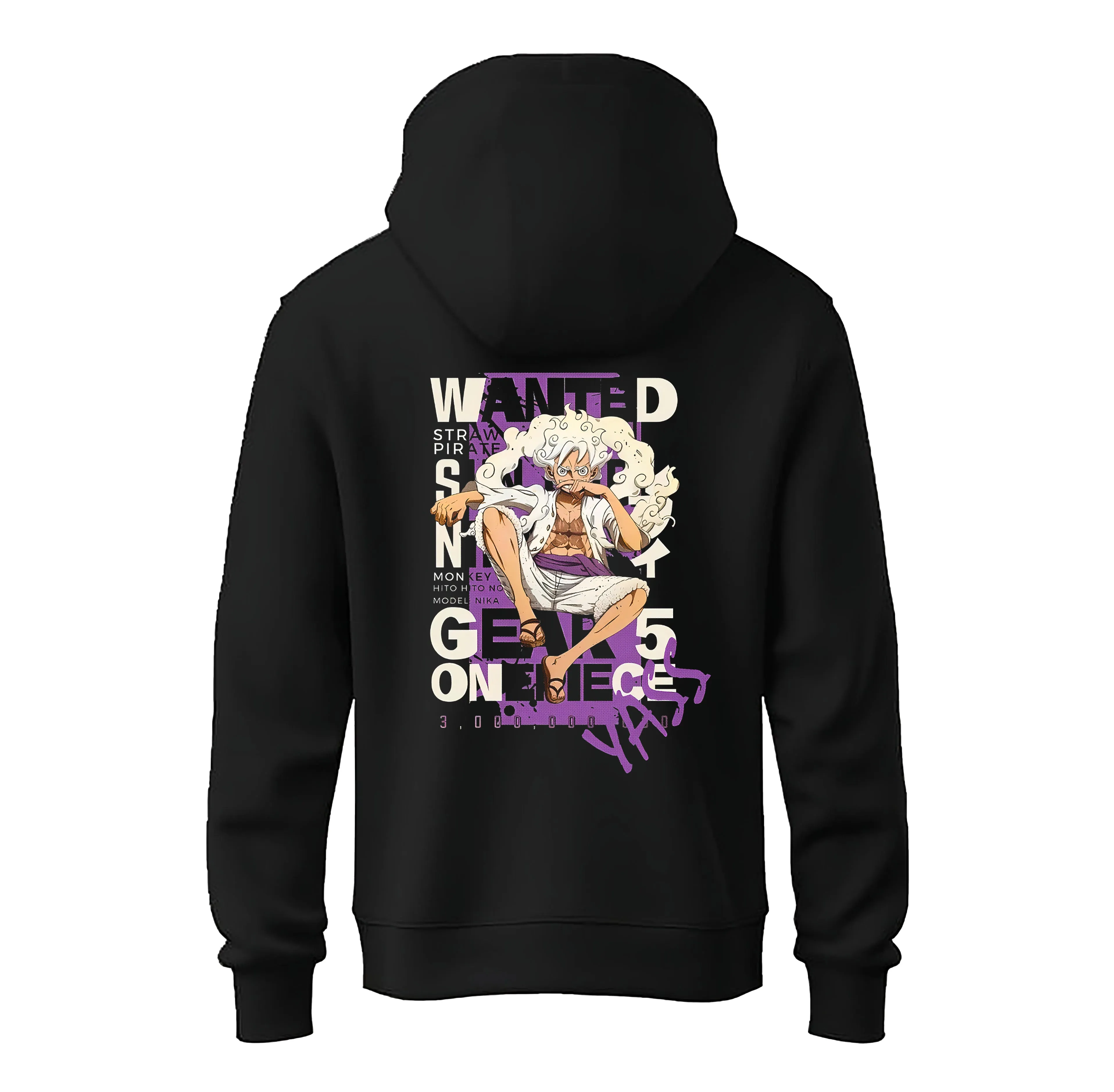 Kart Black Sun God Luffy Hoodies | Wanted Luffy