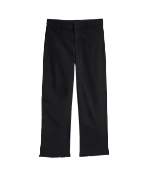Kinsale Trouser in Black Italian Performance Linen