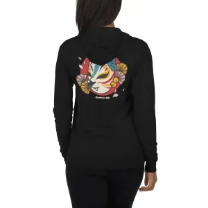 Kitsune Mask Lightweight Zip Hoodie