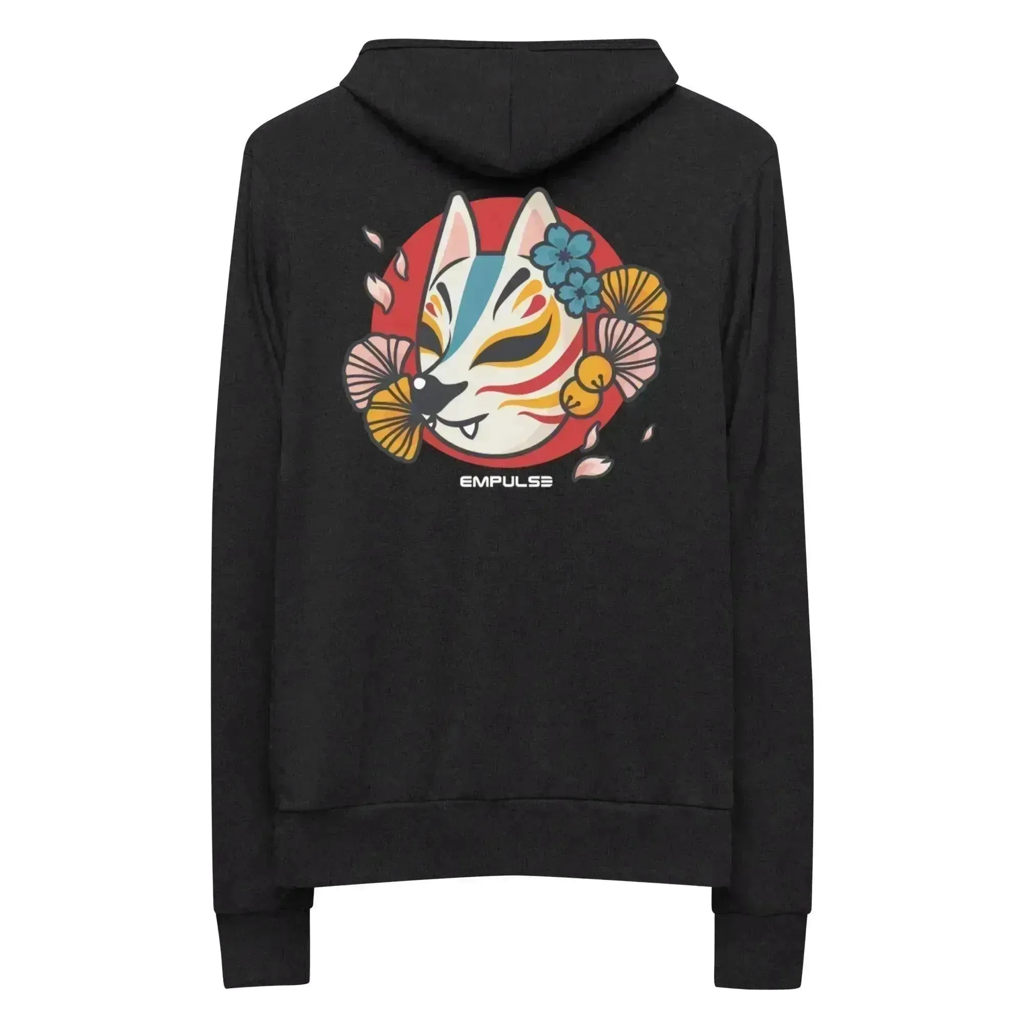Kitsune Mask Lightweight Zip Hoodie