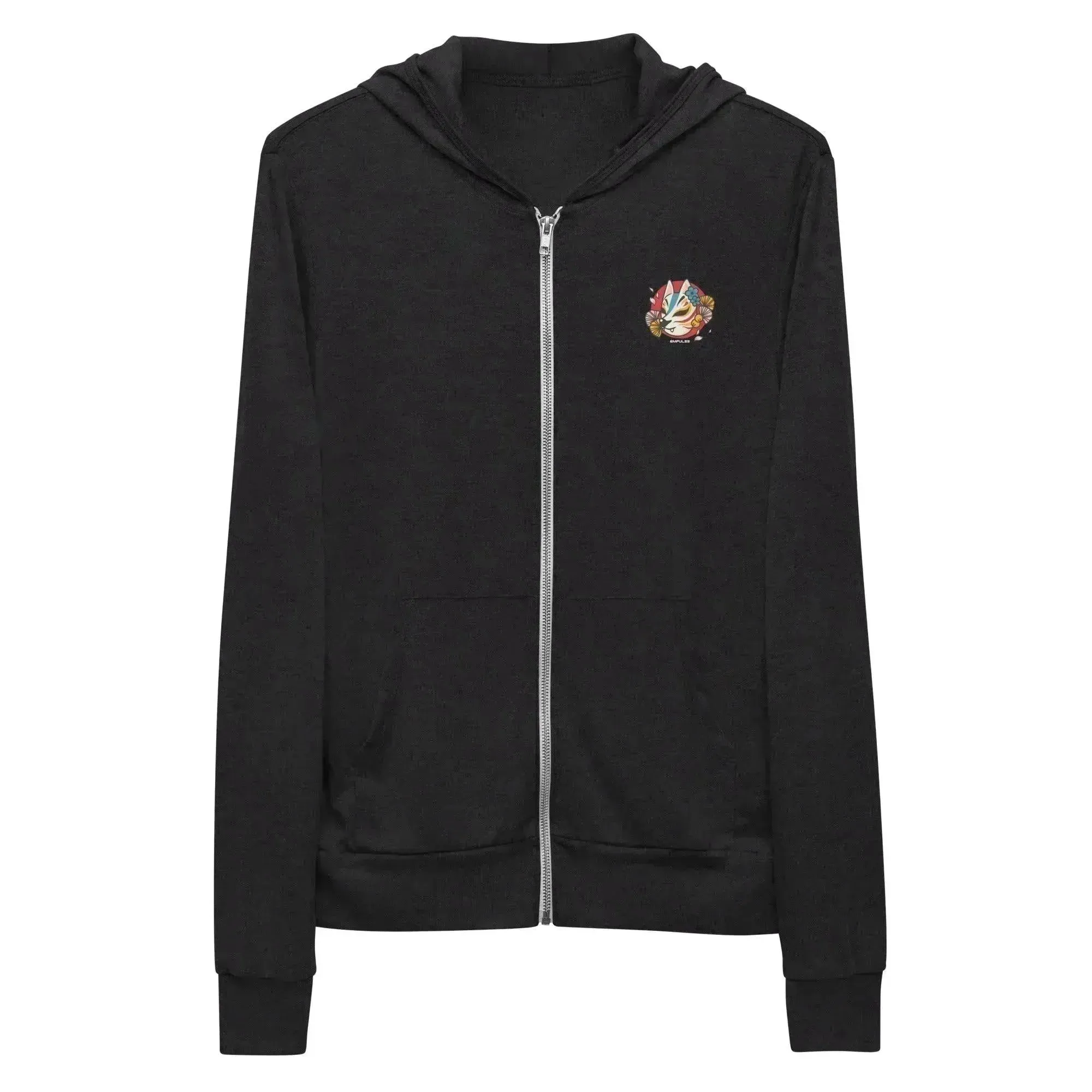 Kitsune Mask Lightweight Zip Hoodie
