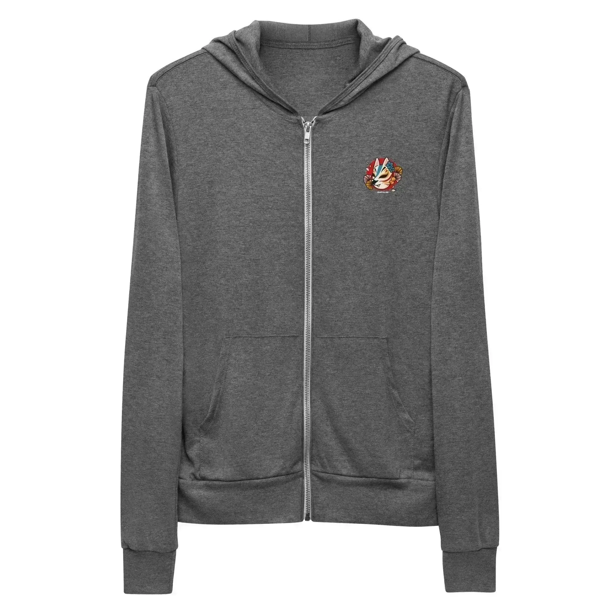 Kitsune Mask Lightweight Zip Hoodie