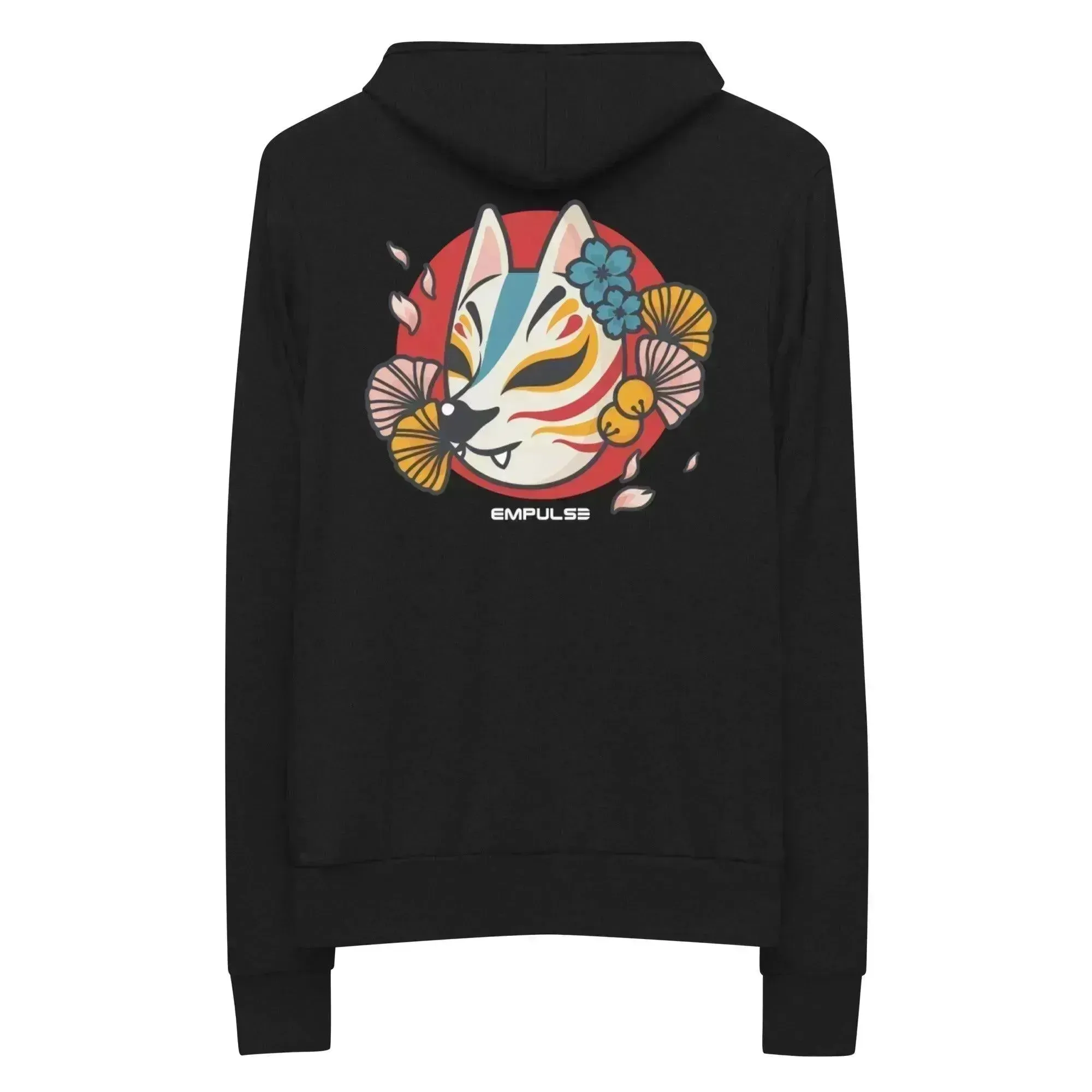 Kitsune Mask Lightweight Zip Hoodie