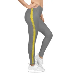 Know Jesus - Yellow and Gray Marbled Leggings