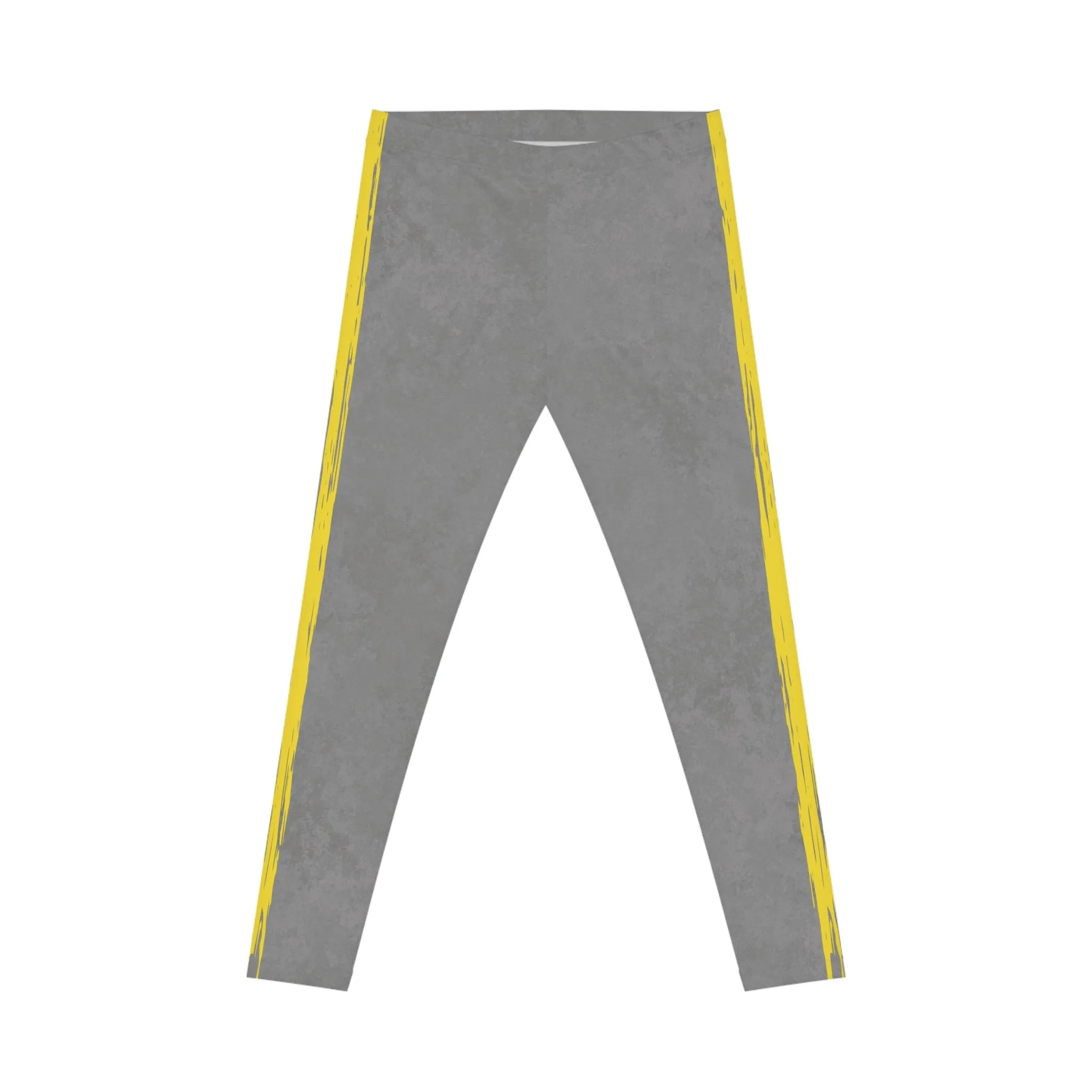 Know Jesus - Yellow and Gray Marbled Leggings