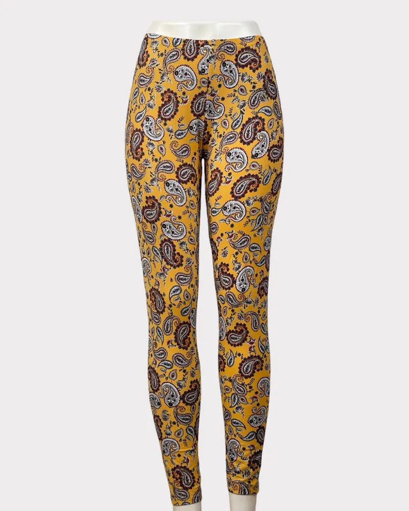 Kristin Nicole Paisley Print Leggings (XL)