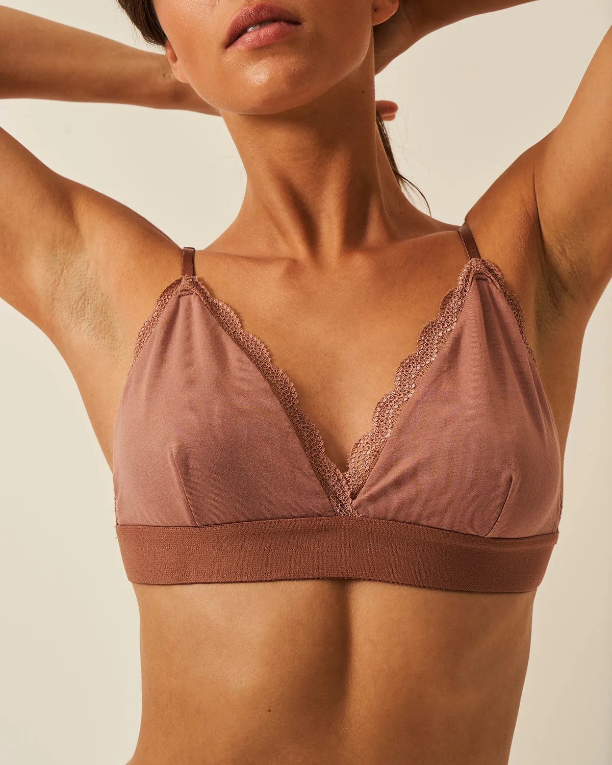 Lace Bralette - Mocha