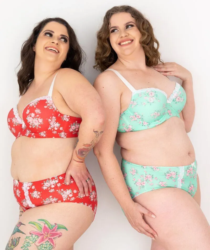 Lady Emprezz Laverne Underwire Contour Bra - Aqua Vintage