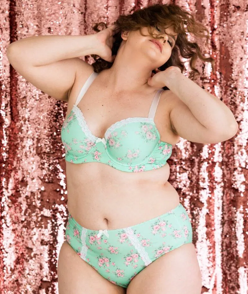 Lady Emprezz Laverne Underwire Contour Bra - Aqua Vintage