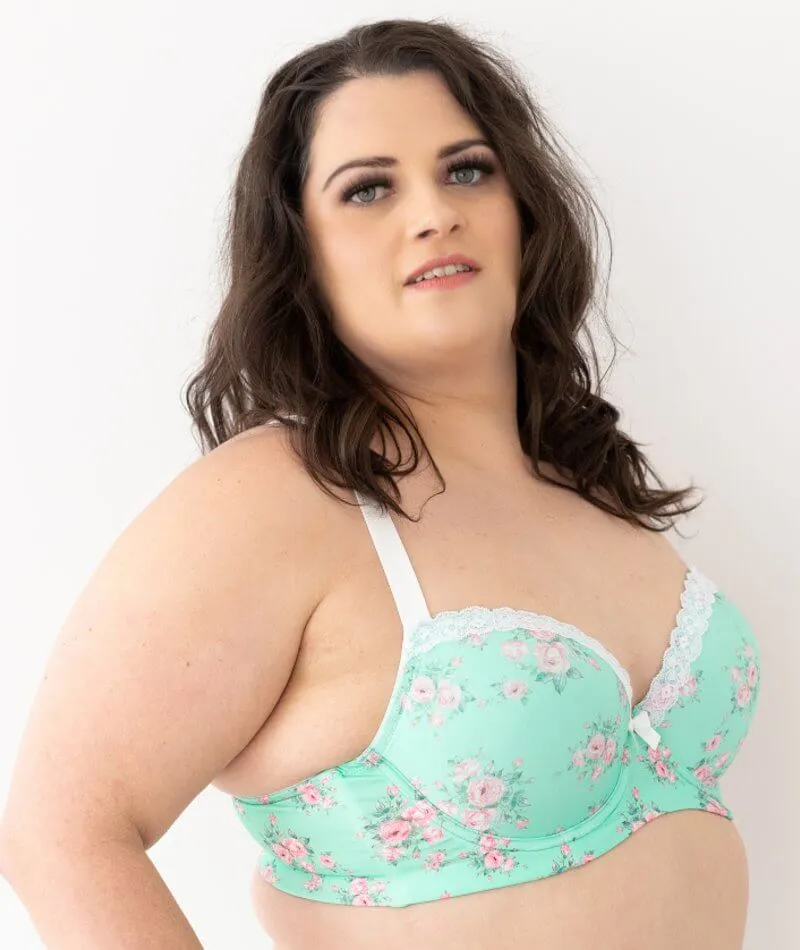 Lady Emprezz Laverne Underwire Contour Bra - Aqua Vintage