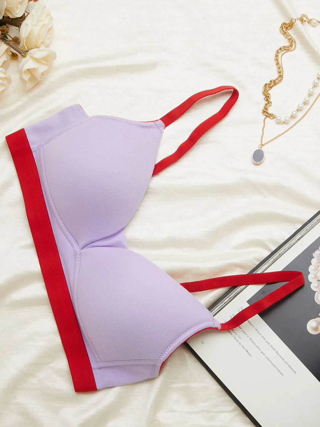 Lavendula 3/4th Coverage Non-Wired T-Shirt Bra for Women - Zola