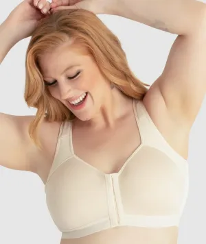 Leading Lady Lillian Back Smoothing Front Close Wire-free Bra - Whisper Nude