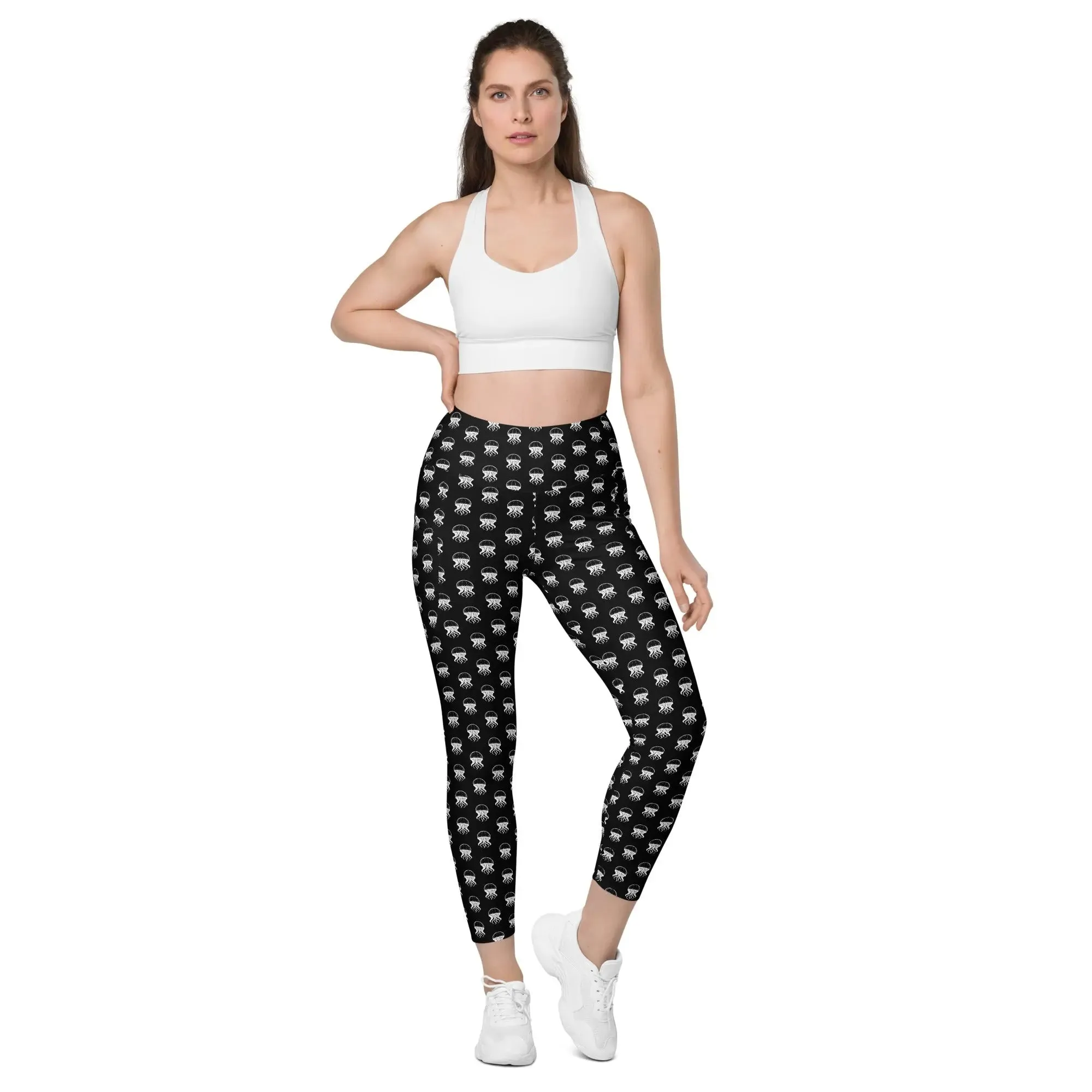 Leggings with Pockets Jellyfish Invaders