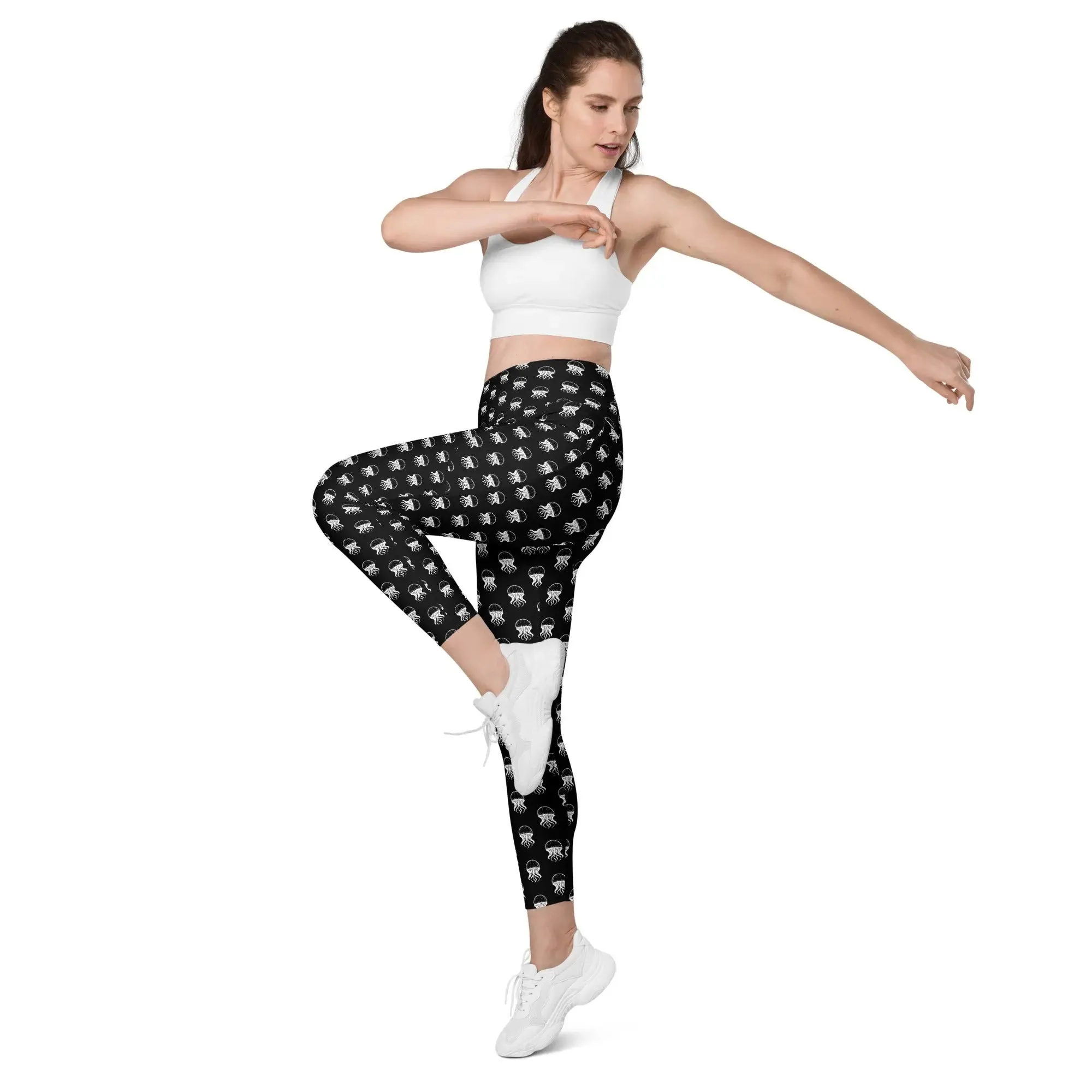 Leggings with Pockets Jellyfish Invaders