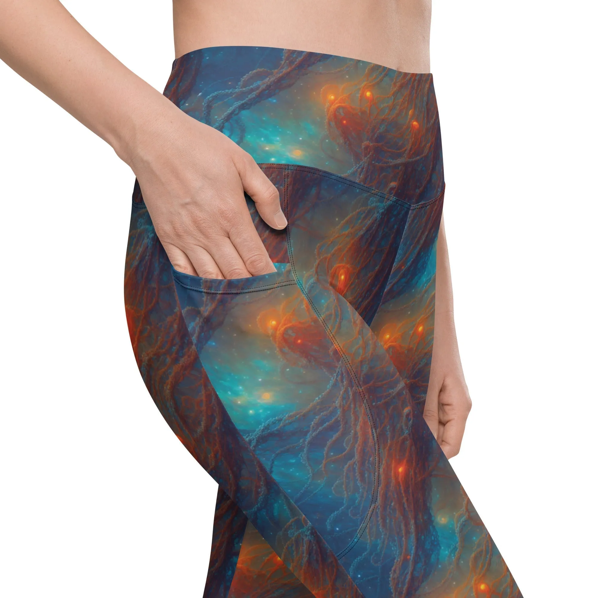 Leggings with Pockets Nebular Nexus