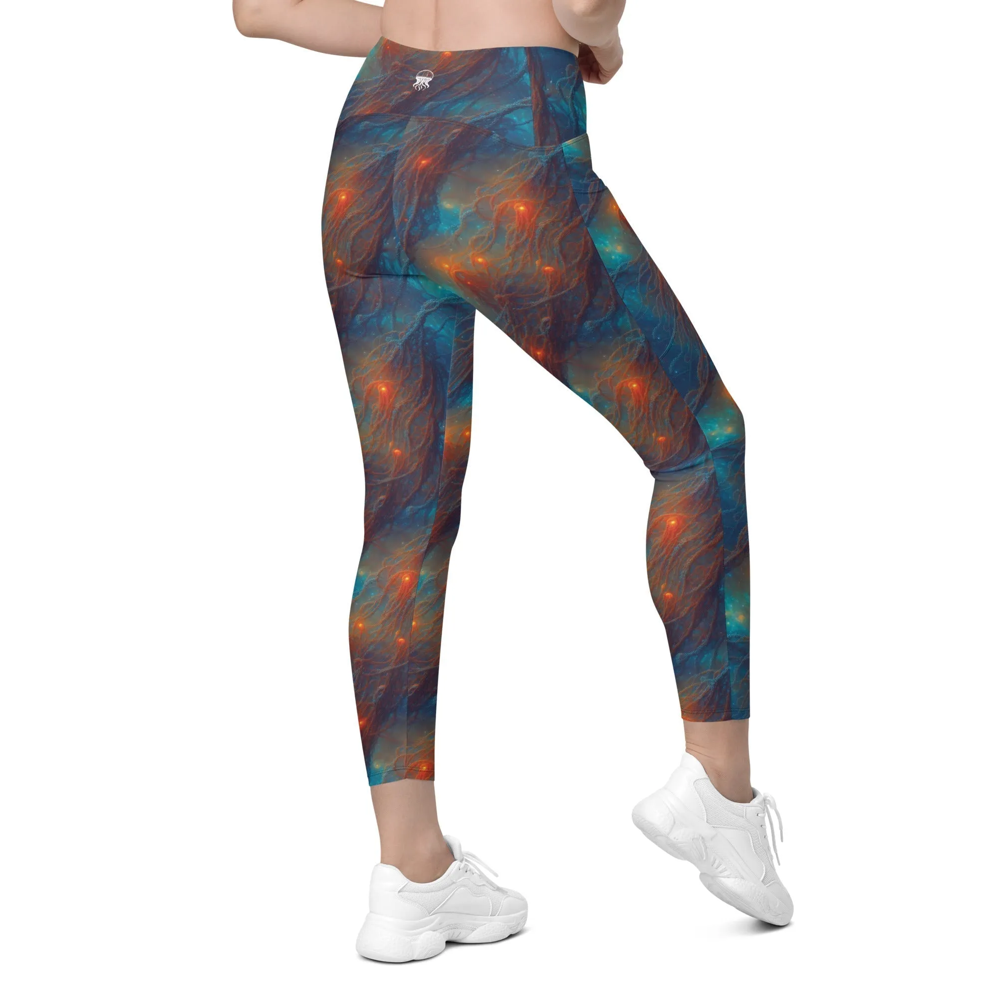 Leggings with Pockets Nebular Nexus