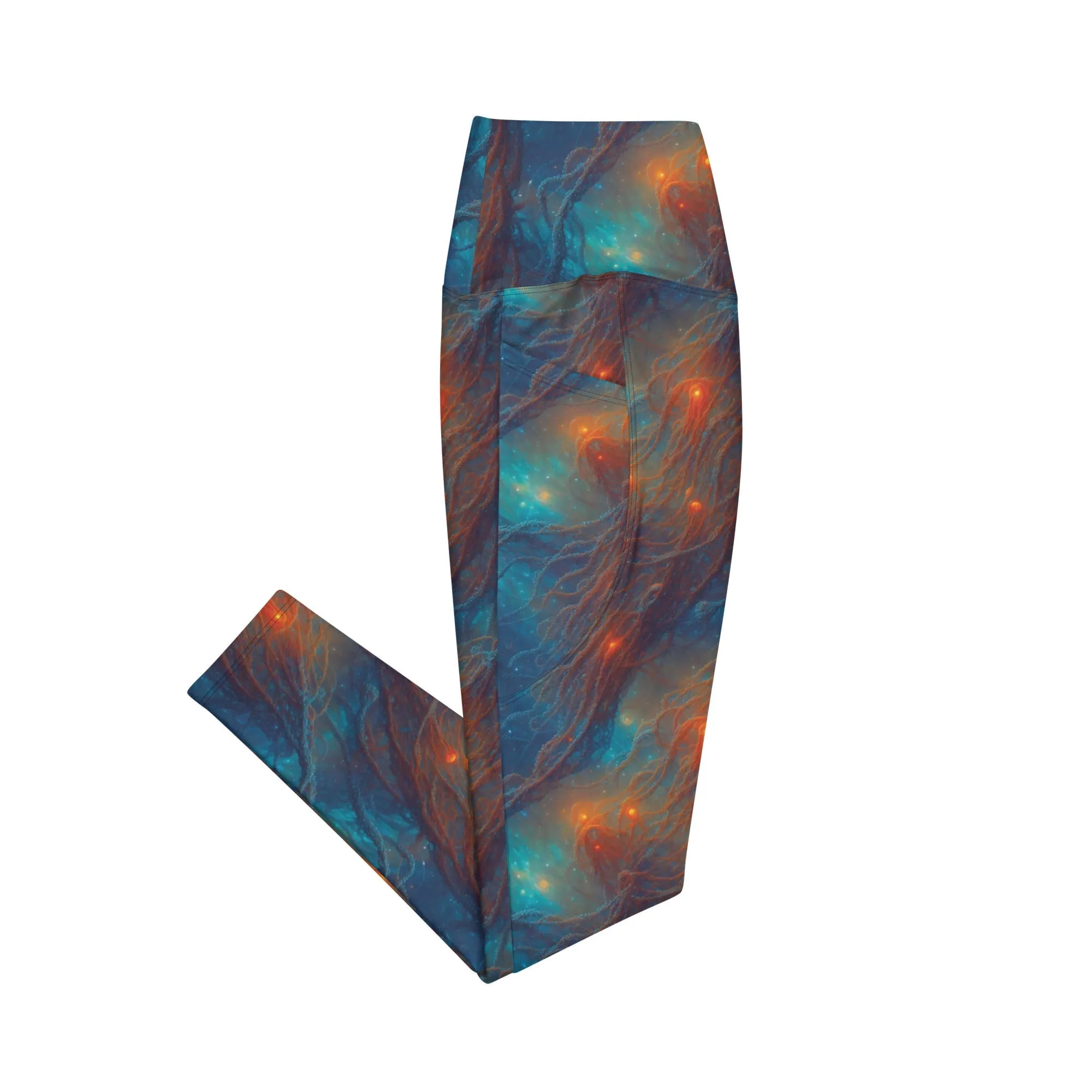 Leggings with Pockets Nebular Nexus