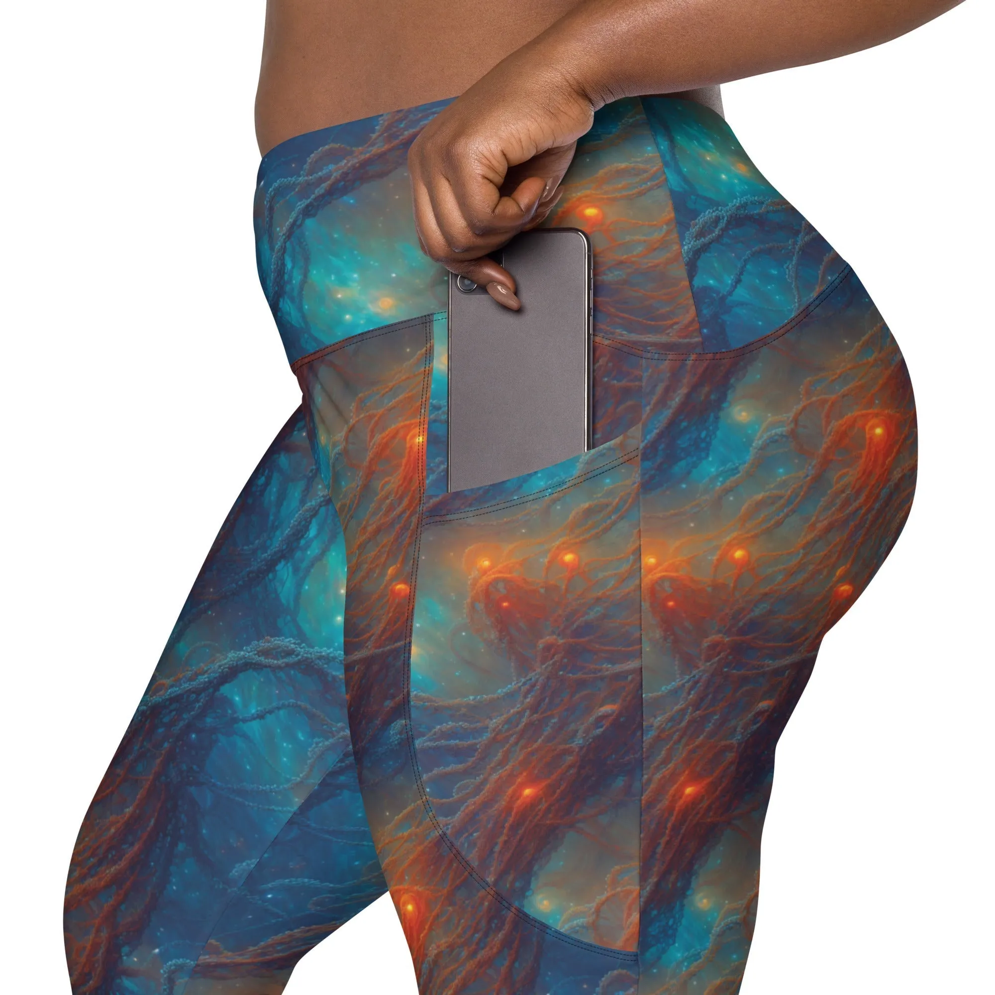 Leggings with Pockets Nebular Nexus