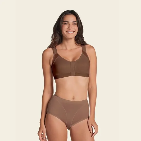Leonisa Front Closure Posture Corrector Bra - Full Coverage Bras, Wireless Back