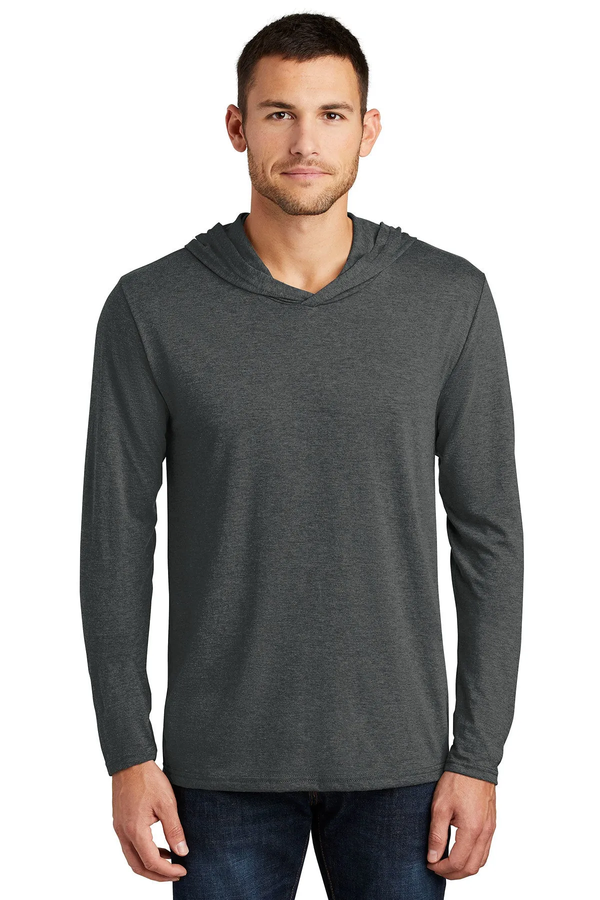 LIGHTWEIGHT - District Perfect Tri Long Sleeve Hoodie - DM139