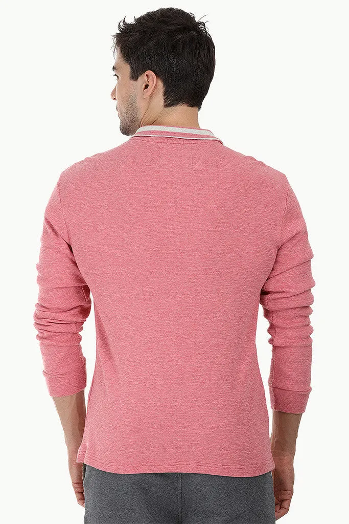 Lightweight Mock Collar Sweatshirt