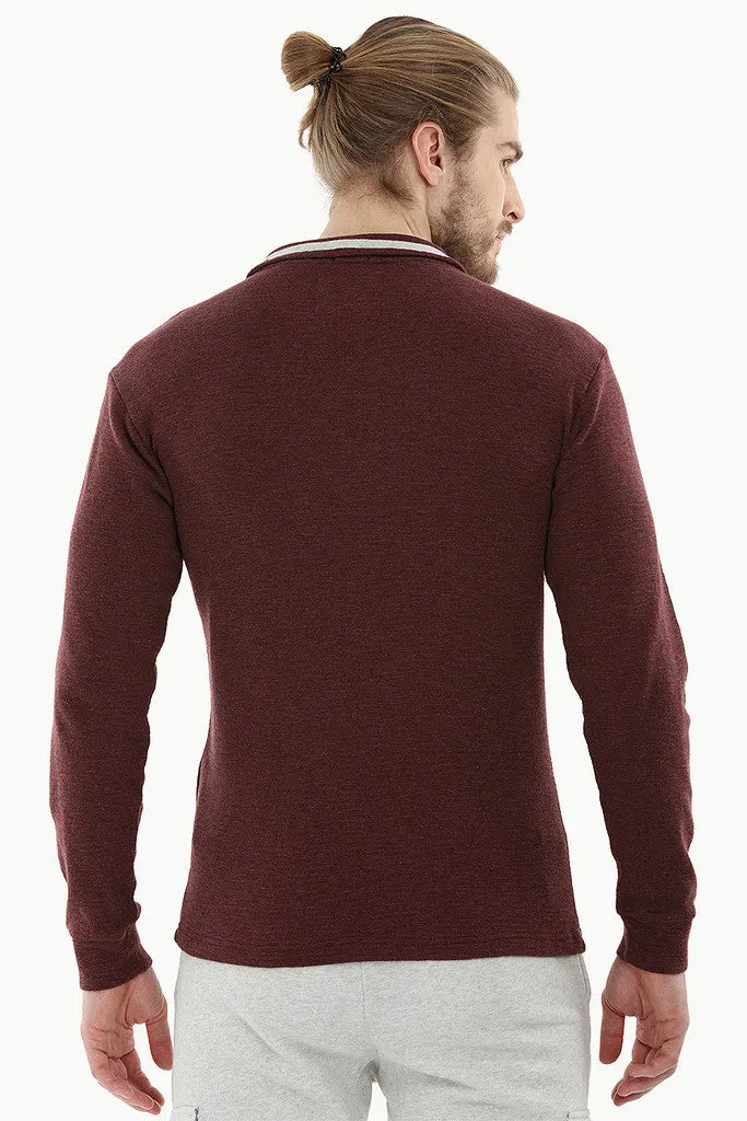 Lightweight Mock Collar Sweatshirt