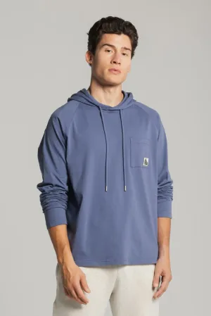 LIGHTWEIGHT SUMMER HOODY - INDIGO