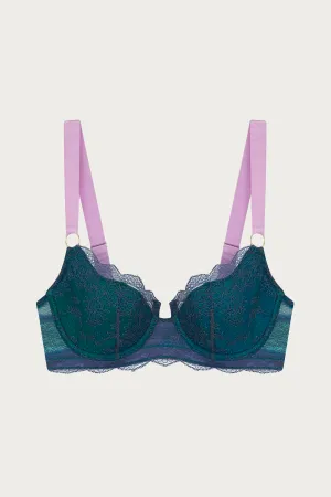 LILA LACE BALCONETTE BRA
