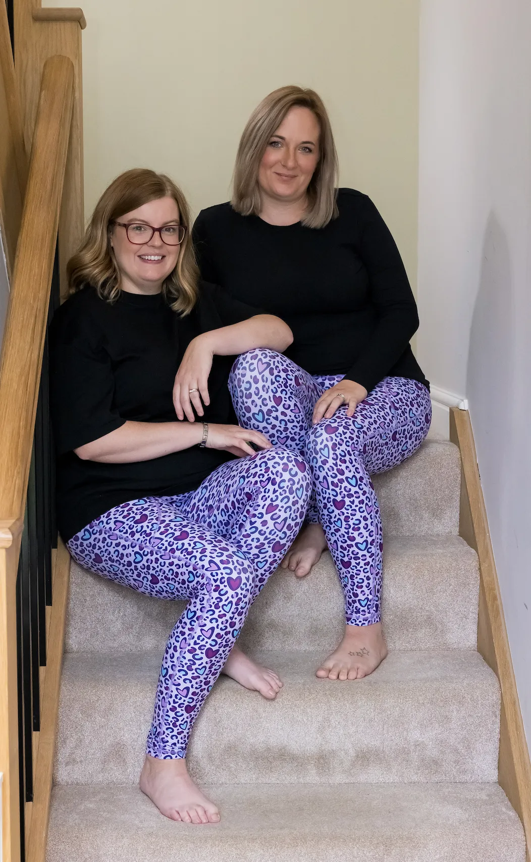 Lilac Candy Leopard Print 2 Pocket Full Leggings