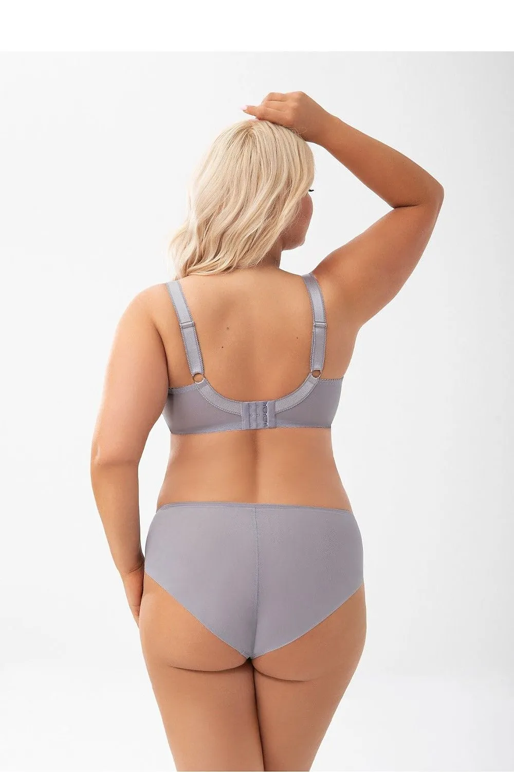 Lilac Soft Cup Bra – Plus Size Lingerie with Lace Detailing and Light Support
